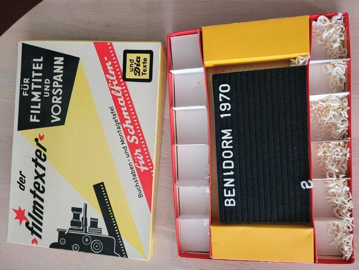 Vintage 'Der Filmtexter' set, Verzamelen, Fotografica en Filmapparatuur, 1960 tot 1980, Ophalen of Verzenden