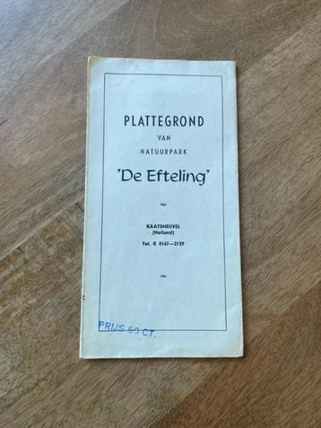 Originele Plattegrond van de Efteling 1953 beschikbaar voor biedingen