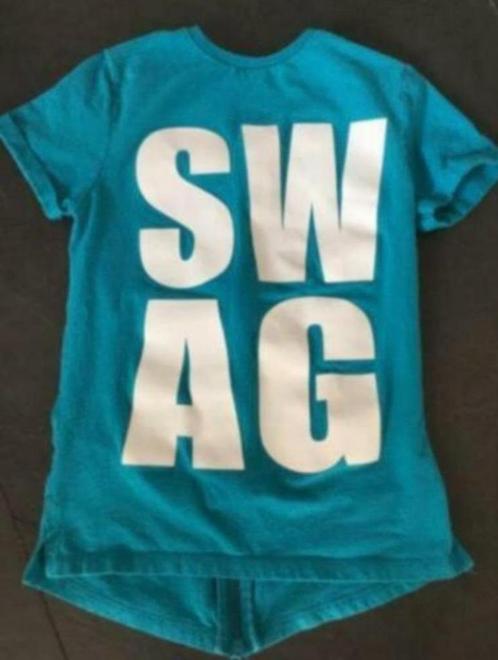Stoer blauw T-shirt , mt 134 140, Kinderen en Baby's, Kinderkleding | Maat 134, Gebruikt, Jongen, Shirt of Longsleeve, Ophalen