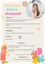 Nanny / Oppas / Babysitter / Kinderoppas