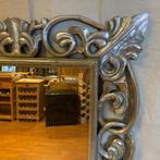 Barok Spiegel – houten lijst zilver - 150 x 80 cm- TTM Wonen, Www.ttmwonen.nl, Nieuw, Ophalen of Verzenden, Info@ttmwonen.nl