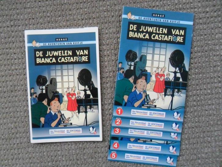 Kuifje: De juwelen van Casta Castafiore (5 deeltjes), Boeken, Stripboeken, Zo goed als nieuw, Ophalen of Verzenden