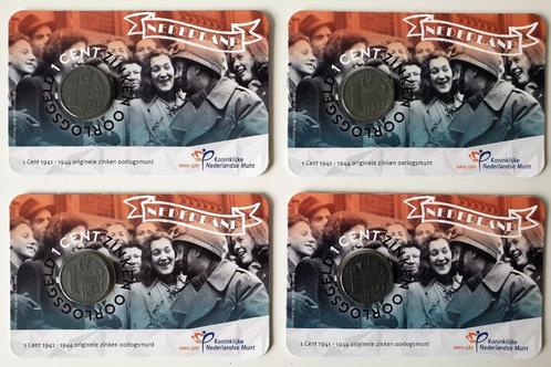 Nederland 4x 75 jaar bevrijding 2020 coincard (41/42/43/44), Postzegels en Munten, Munten | Nederland, Setje, Verzenden