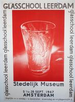 Poster Stedelijk Museum Amsterdam Glasschool Leerdam Copier, Verzamelen, Verzenden, Gebruikt, A1 t/m A3, Reclame