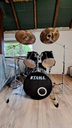 Nette Tama Rockstar Drumstel + Zildjian ZXT Bekkens in tas, Ophalen, Zo goed als nieuw, Tama