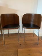 Vintage IKEA eetkamerstoelen door Sandra Kragnert, Huis en Inrichting, Stoelen, Ophalen, Gebruikt, Twee, Zwart