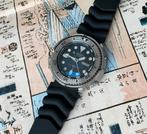 Seiko 7548 vintage quartz diver, TST mod, Seiko, Gebruikt, Staal, Polshorloge