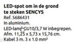 Buitenspots op pin Censys GU10 led 5Watt (4 stuks), Ophalen of Verzenden, Nieuw, Led-lamp