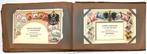 1581. Verzamelalbum met chromolithografische reclamekaarten, Verzamelen, Ophalen of Verzenden, Voor 1940, Gebruikt, Overige onderwerpen