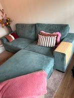 Blauwe velvet bank, Ophalen, Nieuw, Stof