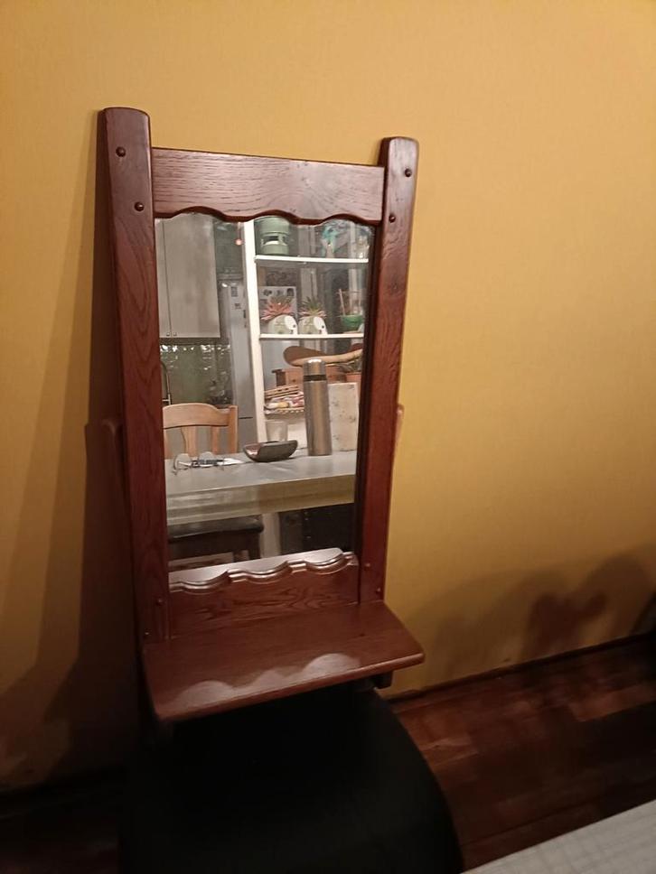 Mooie Antieke spiegel., Antiek en Kunst, Antiek | Spiegels, Rechthoekig, Ophalen