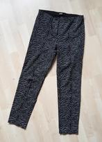 Cambio zwart/wit print broek 36, Cambio, Verzenden, Zwart, Zo goed als nieuw