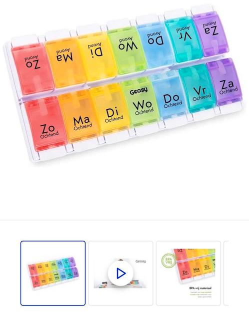 Pillendoos pillendoosje medicijndoos medicatieverdeler geasy, Computers en Software, Printerbenodigdheden, Zo goed als nieuw, Ophalen of Verzenden