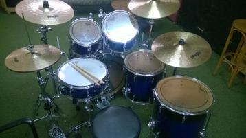 Sonor Force 3007 stage 2 maple Midnight Fade + hardware ++! beschikbaar voor biedingen