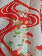 Handgemaakte Japanse Zomer kimono Blouse Rood, Ophalen of Verzenden