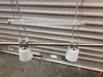 hanglamp/ spotjes rvs halogeen, Huis en Inrichting, Lampen | Hanglampen, Ophalen of Verzenden