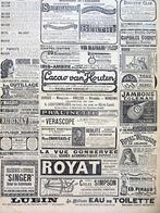 Originele franse advertenties reclames uit 19e eeuw, Verzenden, Gebruikt, Reclamebord