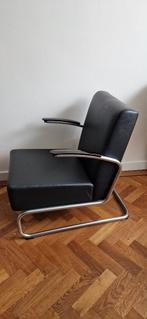 Gispen 405 zwart met vloerglijders, Huis en Inrichting, Ophalen, Gebruikt, Dutch design, industrieel, Metaal