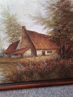 Mooi olieverf schilderij van R Theunissen Afm 95 x 75, Ophalen
