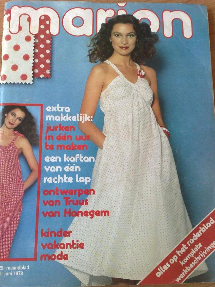 Marion mode kledingpatronen juni nr. 6 / 1978, Hobby en Vrije tijd, Kledingpatronen, Zo goed als nieuw, Vrouw, Marion, Verzenden