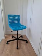 Ikea bureaustoel blauw zwart in goede staat, Huis en Inrichting, Bureaustoelen, Ophalen, Gebruikt, Blauw, Bureaustoel