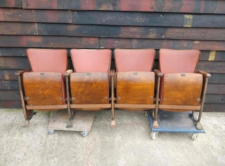 Antieke bioscoop stoelen korting van 25% nu voor 150€, Antiek en Kunst, Antiek | Meubels | Stoelen en Banken, Ophalen