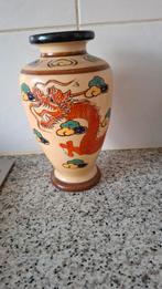 Satsuma vaas japans meer dan 100 jaar oud draak, Antiek en Kunst, Ophalen of Verzenden