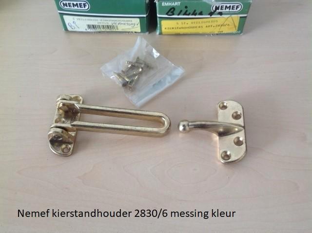 Nemef kierstandhouder 2830/6 vermessingd, Huis en Inrichting, Woonaccessoires | Overige, Nieuw, Ophalen of Verzenden