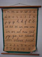 Oude Schoolkaart ABC + 123 Schrijfcahier / Letterkaart, Ophalen of Verzenden, Overige thema's