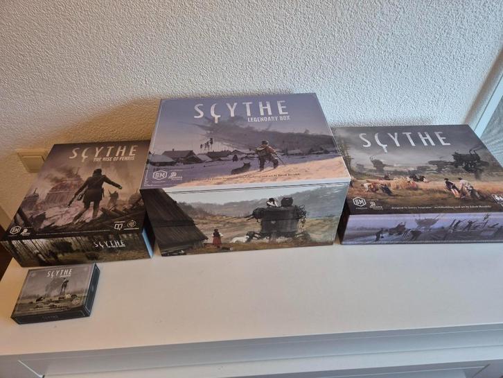 Scythe - flinke collectie, Hobby en Vrije tijd, Gezelschapsspellen | Bordspellen, Zo goed als nieuw, Een of twee spelers, Drie of vier spelers