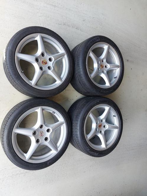 Porsche 997 Carrera 4 en 4S velgen, Auto-onderdelen, Banden en Velgen, Banden en Velgen, Zomerbanden, 18 inch, Personenwagen, Gebruikt