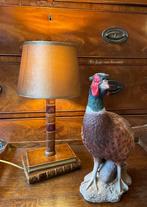 Engelse boeken tafellamp  met velvet kap, Huis en Inrichting, Minder dan 50 cm, Nieuw, Ophalen of Verzenden