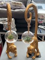 Gouden Apen Decoratie met Planten, Ophalen