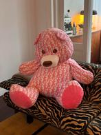 XXL Beer met Dior print roze, Kinderen en Baby's, Speelgoed | Knuffels en Pluche, Ophalen, Zo goed als nieuw, Beer