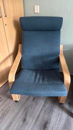 Poang fauteuil ikea, kussen hillared donkerblauw, Ophalen, Zo goed als nieuw