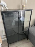 Vitrinekast zwart rudsta ikea, Ophalen, Met deur(en), 100 tot 150 cm, 50 tot 100 cm