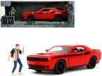 Dodge Challenger 2015 "The Walking Dead & Glenn Figure" Rood, Tschuiten@hotmail.com, Duitsland, Auto, Jada Toys