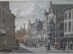 Gravure kleur WIC West-Indisch huis Middelburg, Bendorp 1793, Antiek en Kunst, Verzenden