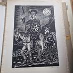 Don Quichotte,  30x45 cm, Antiek en Kunst, Ophalen of Verzenden