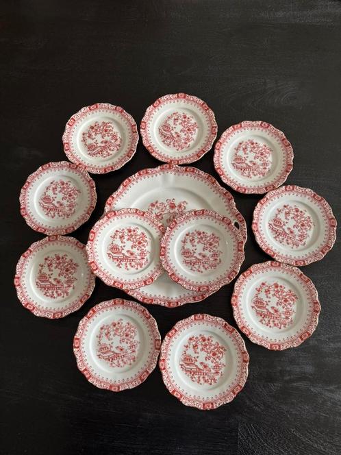 SELTMANN WEIDEN theresia rood gebakstel, Antiek en Kunst, Antiek | Servies compleet, Verzenden