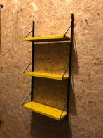 Vintage Wandrek Boekenrek Geel Drentea Room Steel / Tomado, Ophalen of Verzenden, Gebruikt