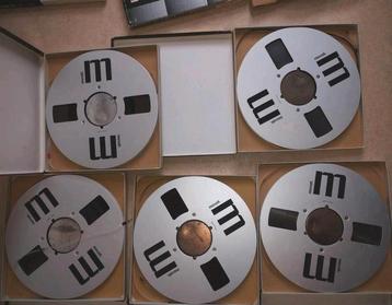 5 x Maxell UD-XL 35-180B 26 cm reel tape + 3 lege spoelen beschikbaar voor biedingen