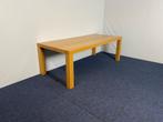 2 x Vergadertafel, hout, eiken look, 220 x 90 x 75 cm., Ophalen, Gebruikt