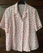 Roomkleurige blouse, bloes bloemetjes; 46; Sommermann, Ophalen of Verzenden, Zo goed als nieuw, Blauw, Blouse of Tuniek