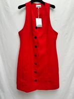 Ganni jurk dress 40 rood €295 cherry strik bow, Maat 38/40 (M), Ophalen of Verzenden, Zo goed als nieuw, Boven de knie