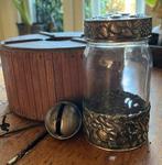 Ouderwetse jampot aardbeien bramen frambozen, Antiek en Kunst, Antiek | Glas en Kristal, Ophalen of Verzenden