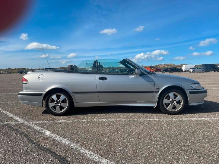 Saab 9-3 2.0 T Cabrio 2002 Grijs, Auto's, Saab, Particulier, Saab 9-3, Benzine, D, Cabriolet, Handgeschakeld, Geïmporteerd, Zilver of Grijs