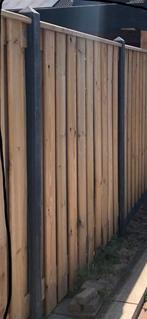 1 Schutting deel met 2 palen en 1onderschot, Ophalen, Nieuw, Hout