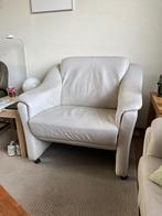 Lederen fauteuil, stoel zitting 62cm breed, Ophalen, Gebruikt, Minder dan 75 cm, Leer