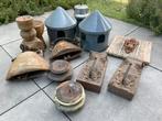 Set landelijke woonaccessoires (kandelaars, kapstok, koebel), Ophalen, Zo goed als nieuw